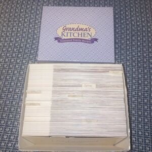 Recipe Box Grandma's Kitchen Treasured Family Recipes Printed Recipes Full